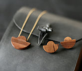 Wood jewelry set, Wooden studs mayan earrings or natural wood earring with hypoallergenic studs, Ethnic stud earrings in wooden jewelry