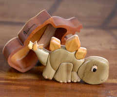 Hand carved horse, fox, dino, butterfly or bird box, Exotic and precious intarsia wood jewelry box, Natural wood bedroom for kids.