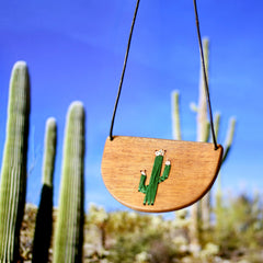Fine art painting flowers over wood pendant in hippie boho style. Wooden hand painted necklace with flowers.