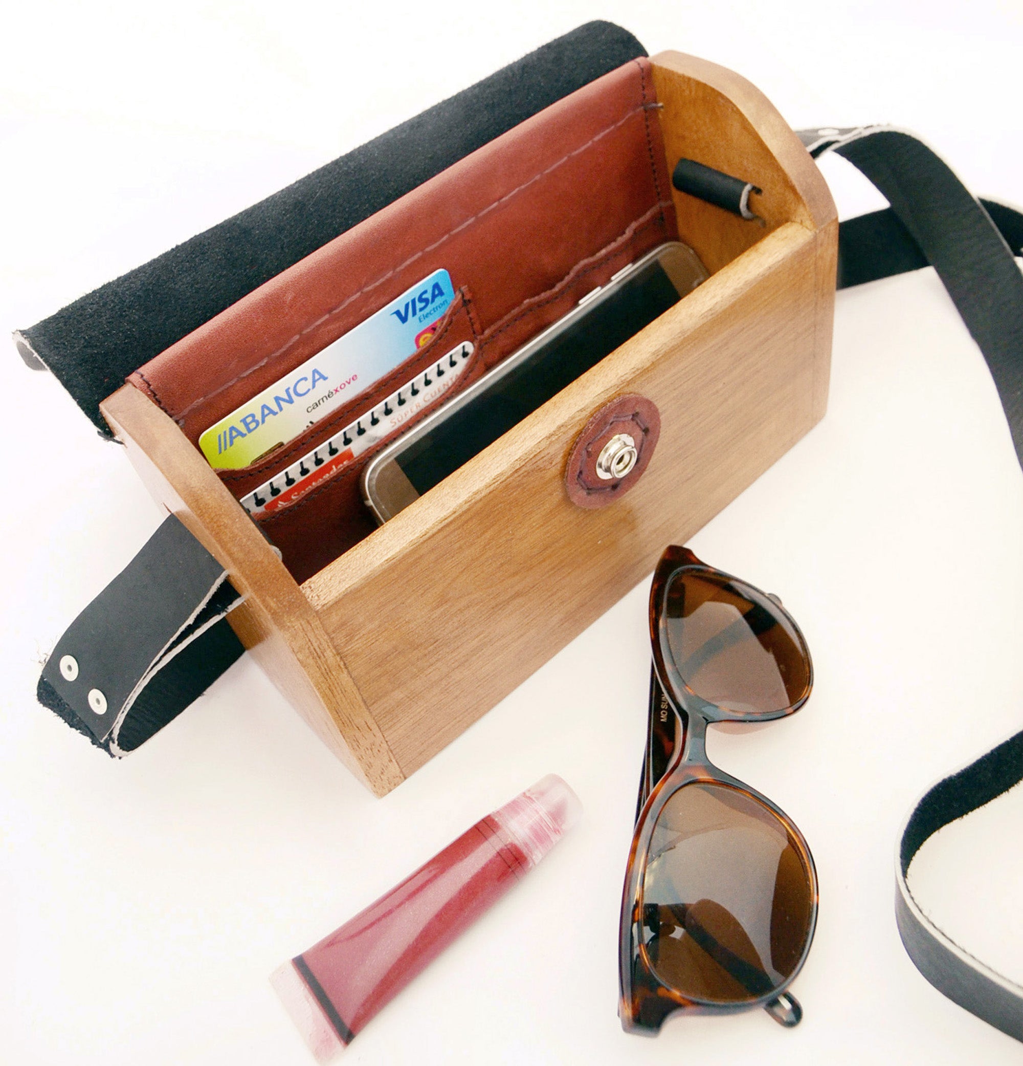 Small crossbody bags or wooden purse, Handmade wooden bag or mexico handbag, Leather and wood bag or wood leather purse